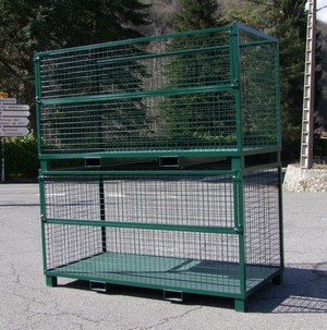 Rack-Caisse grillagé gerbable Modène 5